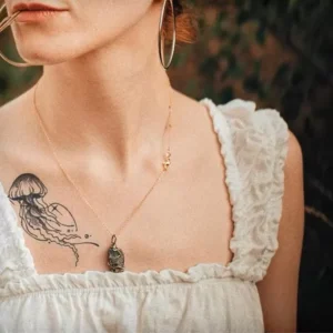 Elegant Jellyfish   Realistic Temporary tattoo