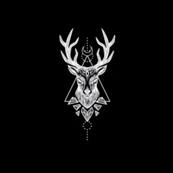 Mystic Stag Tattoo Realistic Temporary lesbian&gay tattoo