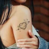 Cosmic Love Heart   Realistic Temporary tattoo