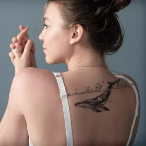 Majestic Whale   Realistic Temporary tattoo