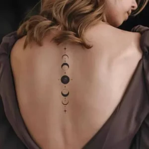 Phases of the Moon   Realistic Temporary tattoo