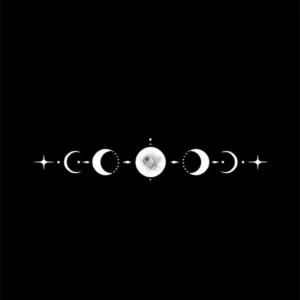 Phases of the Moon Temporary Tattoo