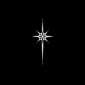 Radiant Star Compass Temporary Tattoo