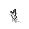 Artistic rendering of the Ethereal Butterfly temporary tattoo, showcasing the striking, monochrome depiction of the butterfly design._7_11zon