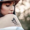 Detailed illustration of the Ethereal Butterfly tattoo, capturing the essence of natural wonder, transformation, and the allure of the delicate, ethereal butterfly._38_11zon