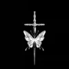 Sword and Butterfly Temporary Tattoo