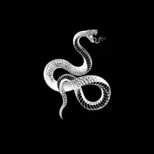 Coiled Snake Temporary Tattoo