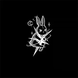 Cosmic Bunny Temporary Tattoo