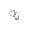 Cute Cartoon Ghost with Heart Temporary Tattoo_29_11zon