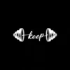 "Keep Lifting" Barbell Motivational Temporary Tattoo