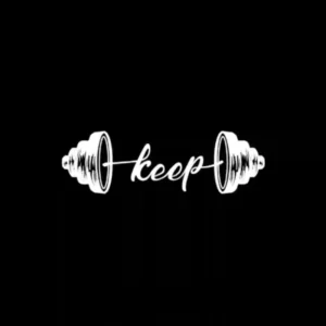 "Keep Lifting" Barbell Motivational Temporary Tattoo