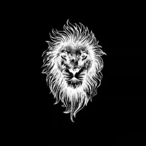 Majestic Lion Portrait Temporary Tattoo