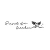 Pursuit of freedom script with whale tail temporary tattoo design