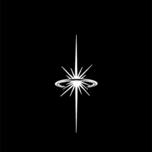 Radiant Starburst Compass Temporary Tattoo