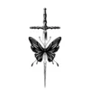 Sword and Butterfly Temporary Tattoo