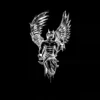 Winged Warrior Temporary Tattoo